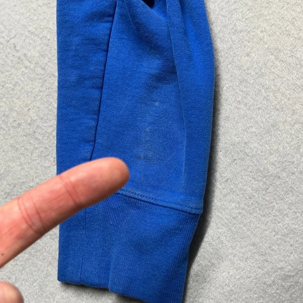 VTG The North Face Blue Since 1968 Hoodie Pullover Mens M Medium Fleece Lined‎
